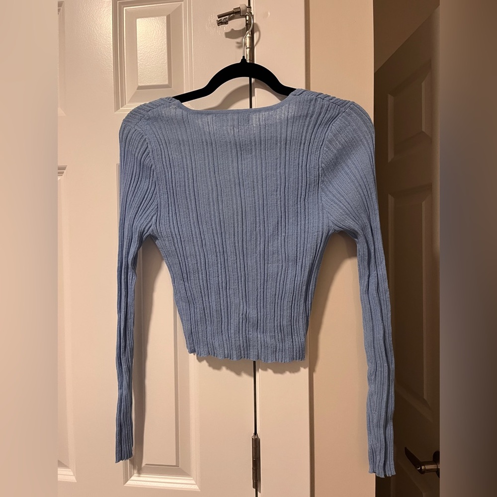 L*Space Blue Ribbed Top - Picture 2 of 2